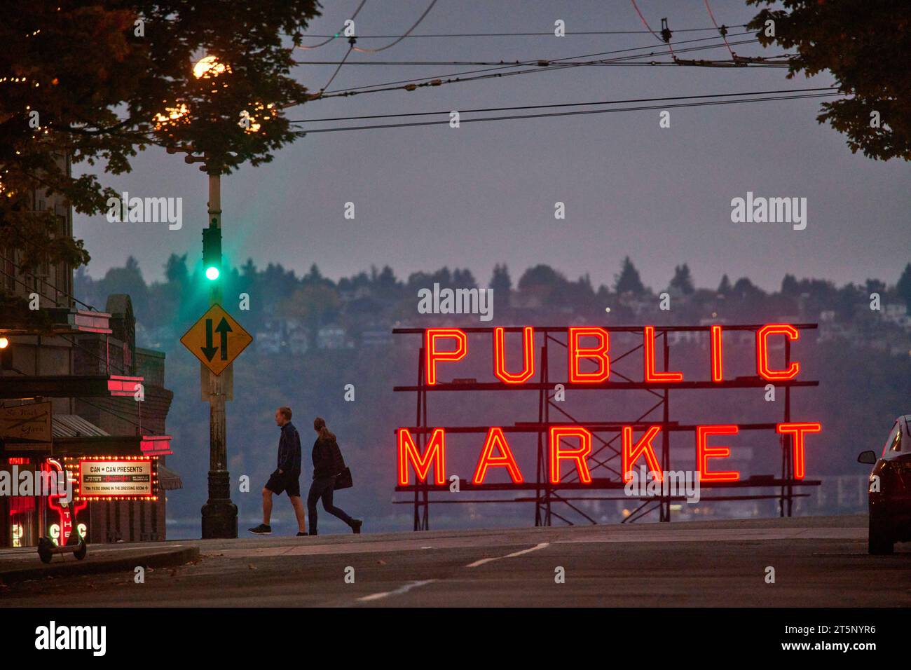 Mercato pubblico, Seattle, Washington, Stati Uniti Foto Stock