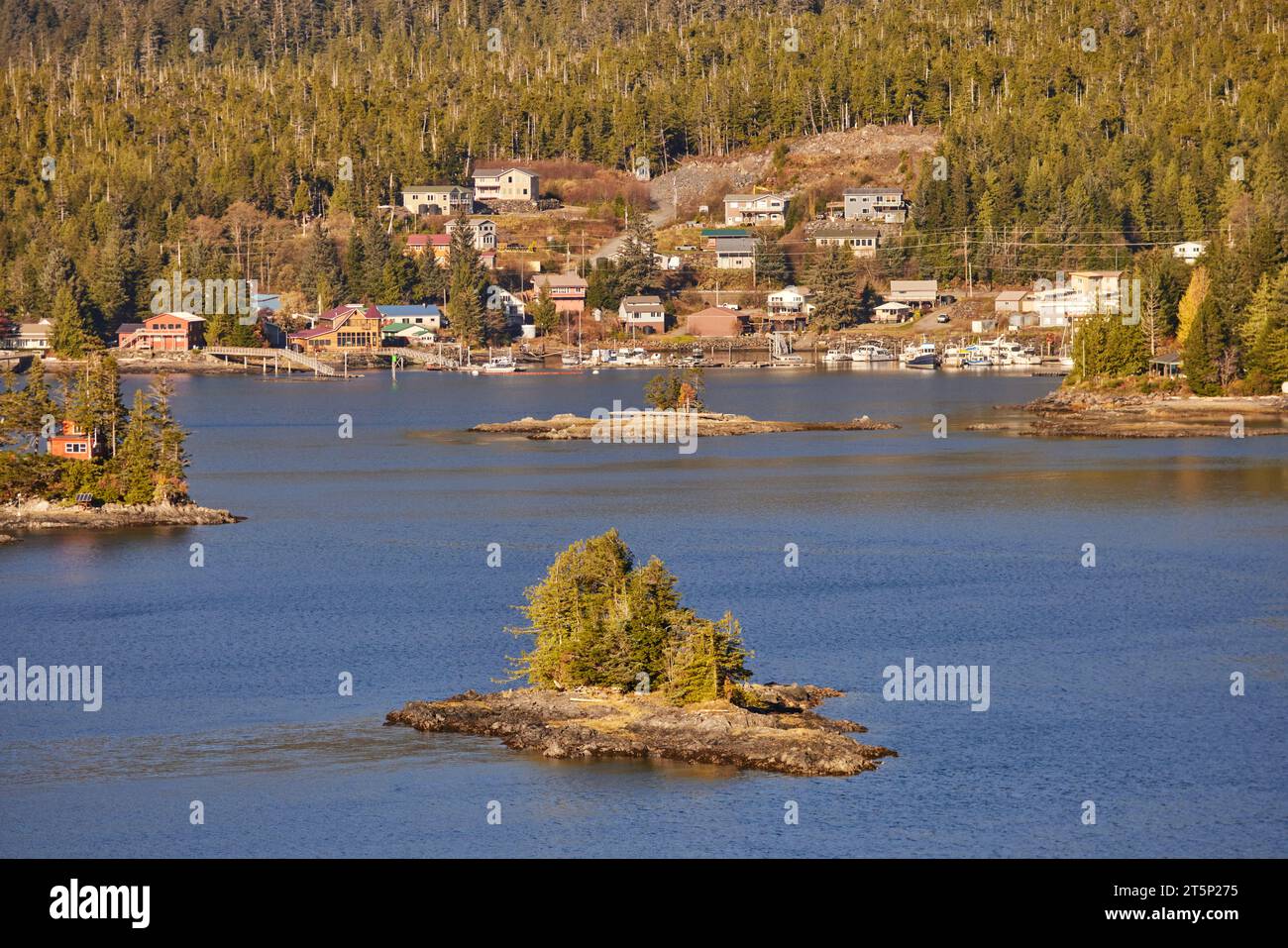 Tongass Highway, Ketchikan Gateway Borough, Alaska, Stati Uniti e isole intorno al porto, Foto Stock