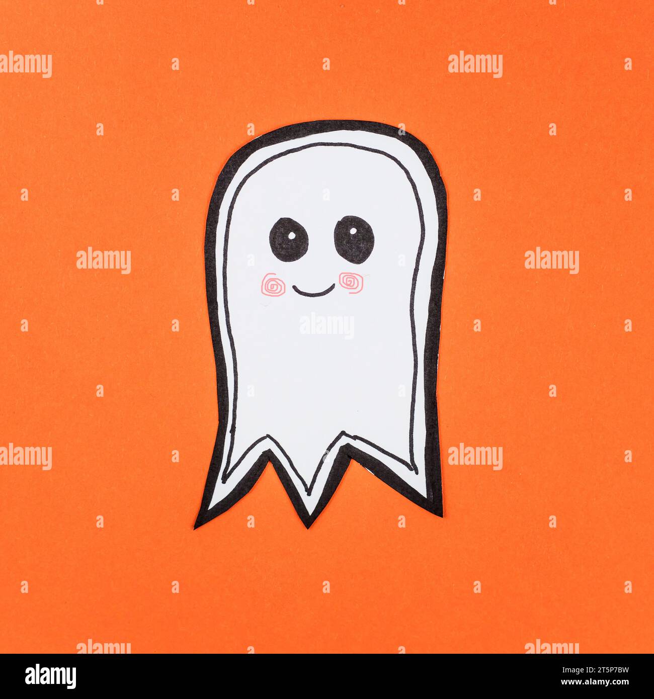 Carta adorabile fatta di fantasmi Foto Stock