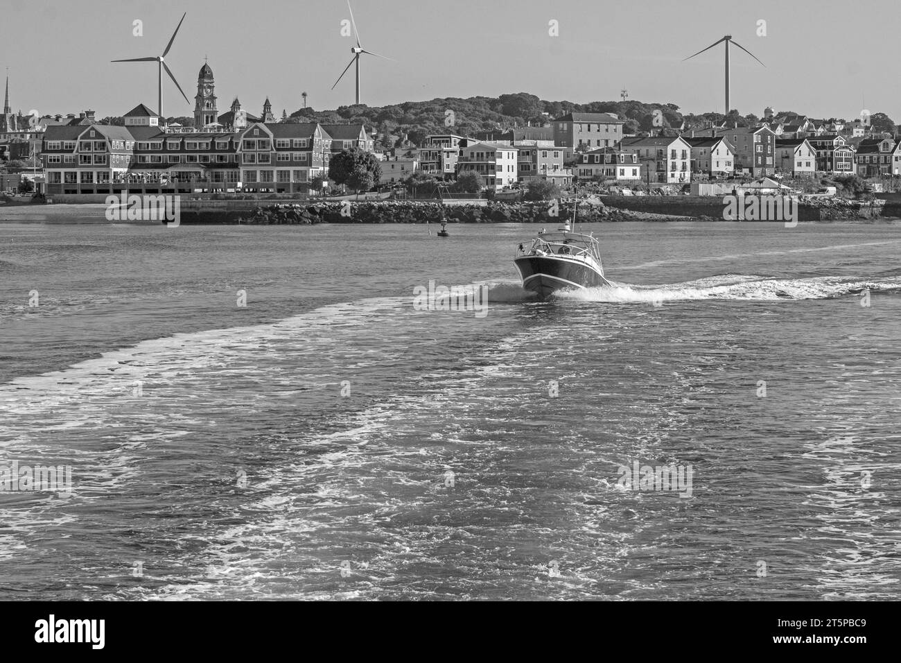 Il paesaggio nautico in bianco e nero mostra incredibili disegni artistici. Foto Stock