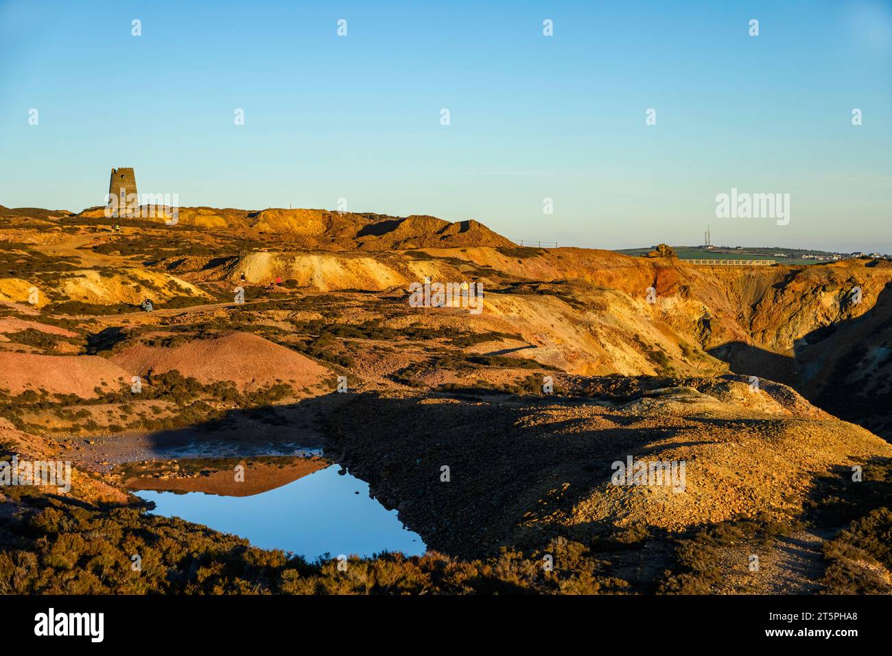 Mynydd Parys Mountain Foto Stock