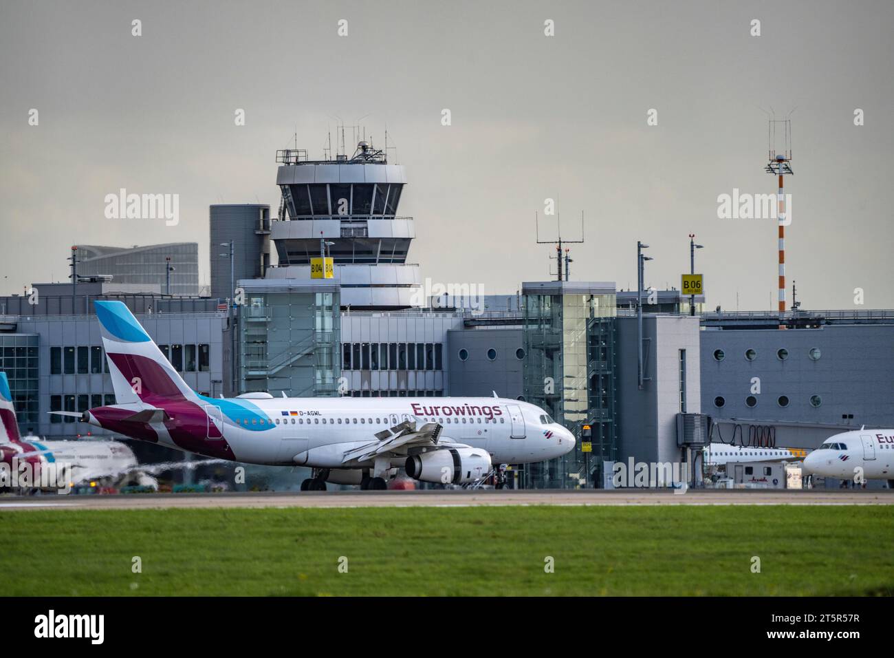 Aeroporto internazionale di Düsseldorf, Eurowings, Airbus A319, D-AGWL, Foto Stock