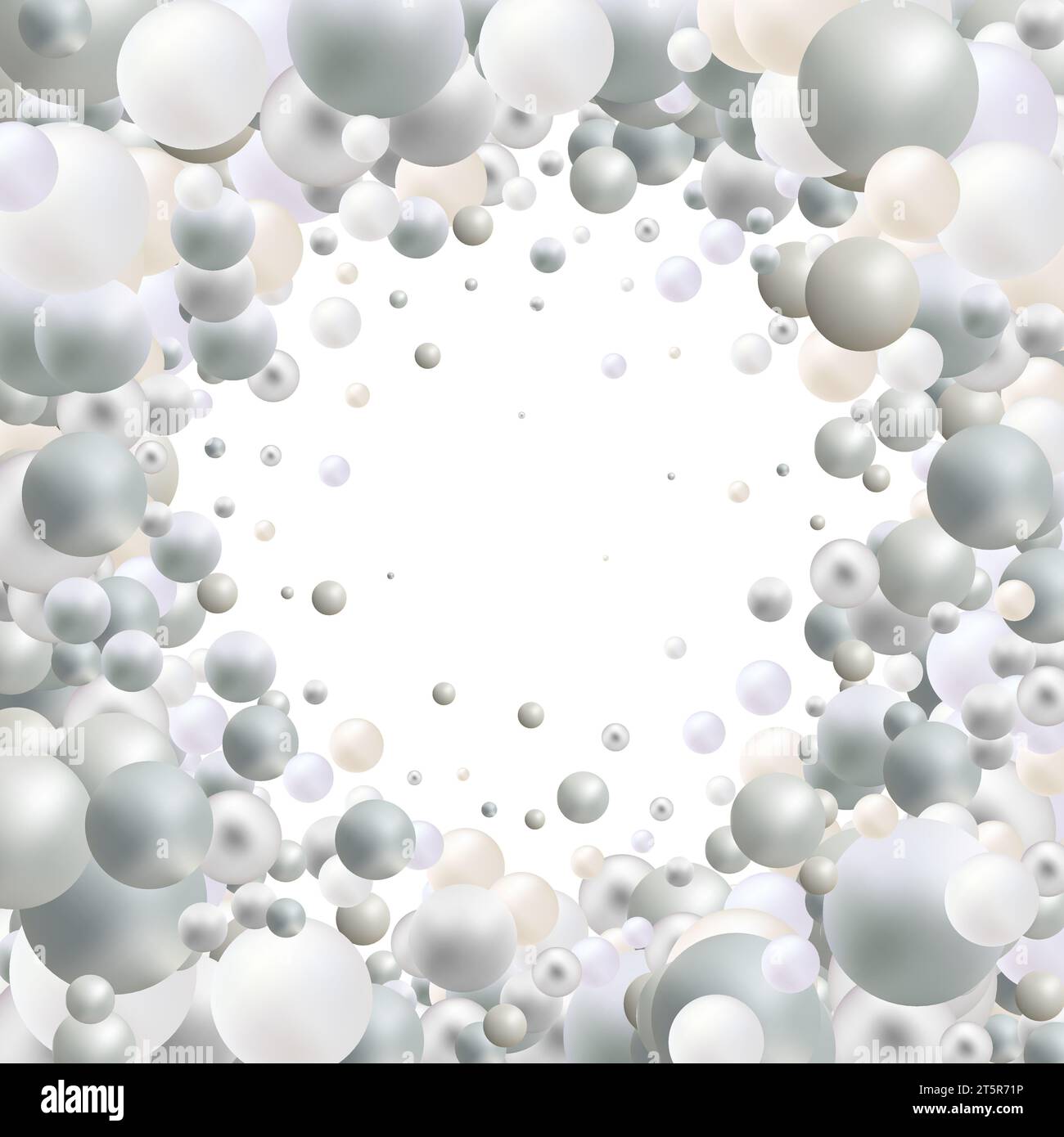 Splendido sfondo con perle di madreperla. Foto Stock