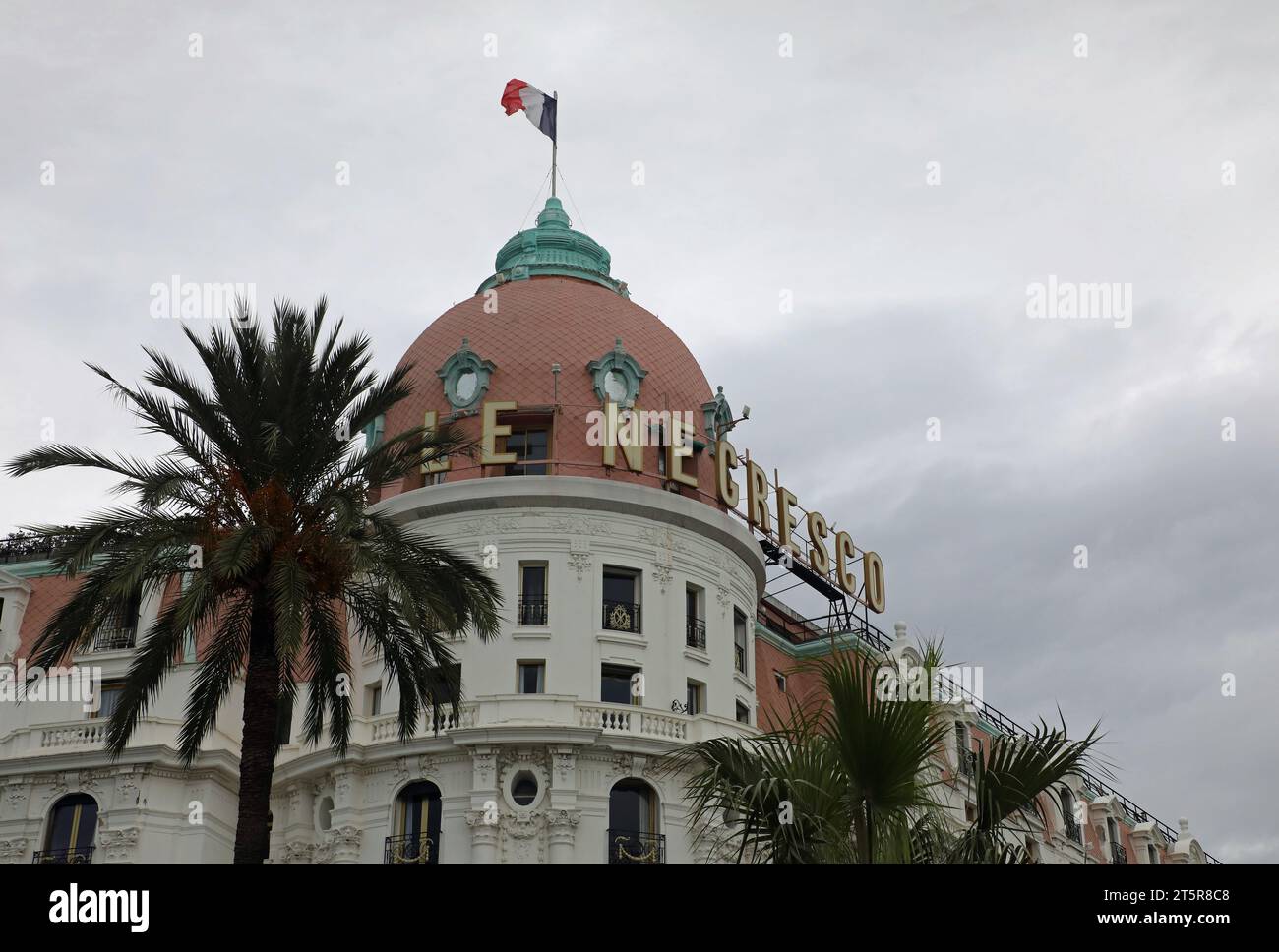 Il famoso Hotel Negresco di Nizza sulla Costa Azzurra Foto Stock