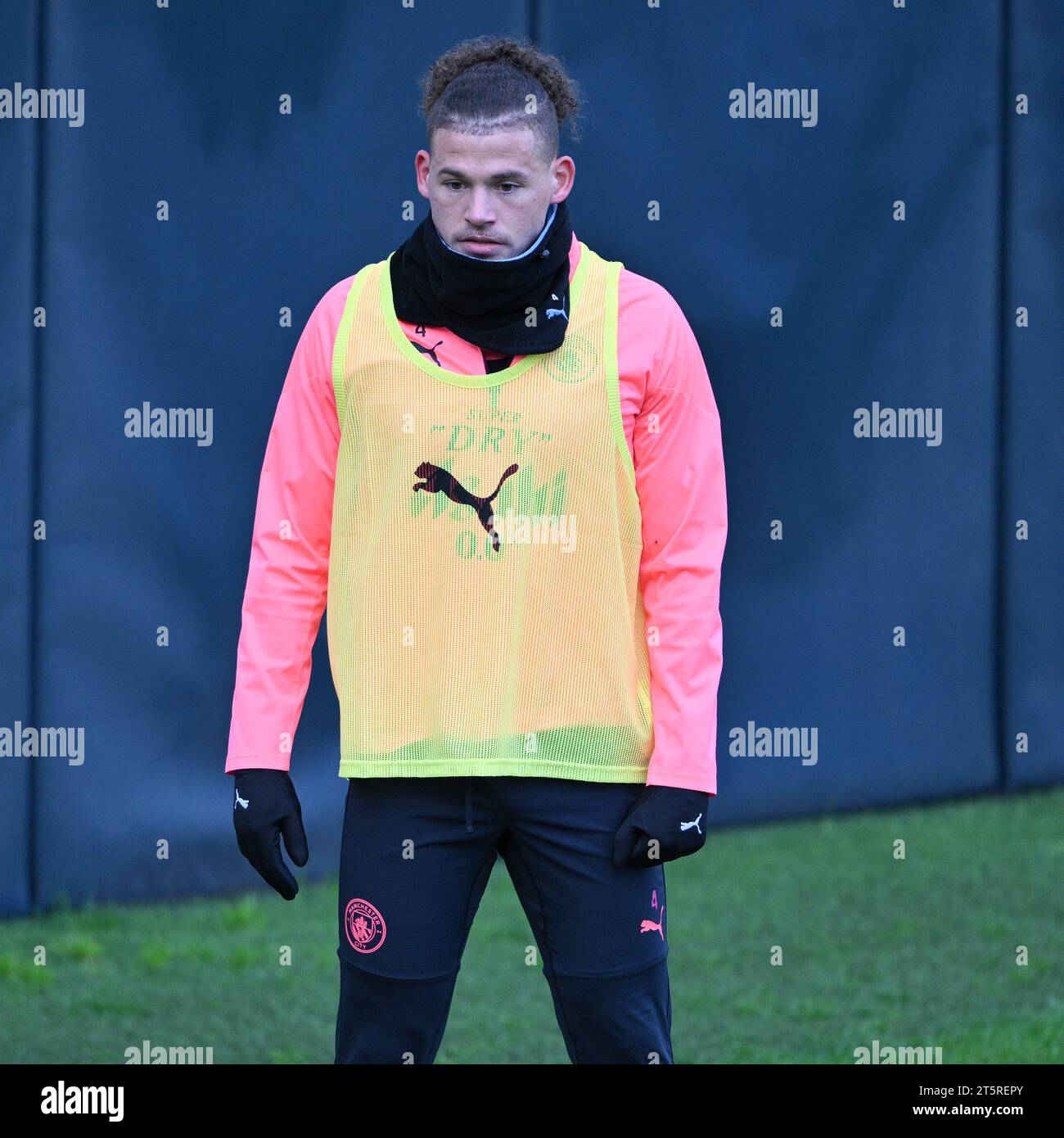 Manchester, Inghilterra, 6 novembre 2023. Kalvin Phillips 4# di Manchester City, durante la sessione di allenamento Manchester City UEFA Champions League Open (Credit Image: ©Cody Froggatt/Alamy Live News) Foto Stock