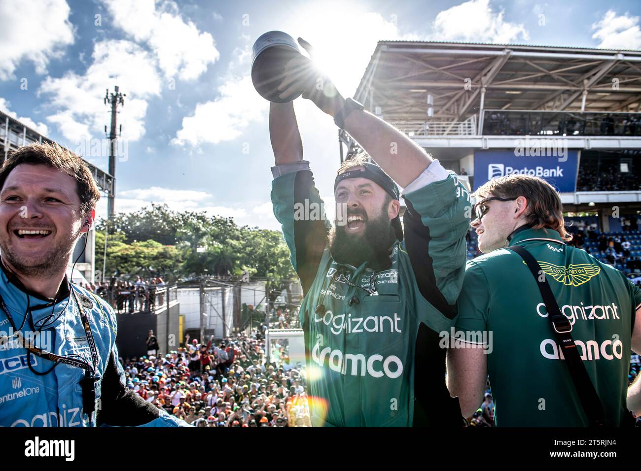 São Paolo, Brasile, 5 novembre, Gran Premio del Brasile, dal circuito Interlagos, San Paolo compete per il Gran Premio del Brasile 2023. Giornata di gara, 21° round del campionato di Formula 1 2023. Crediti: Michael Potts/Alamy Live News Foto Stock