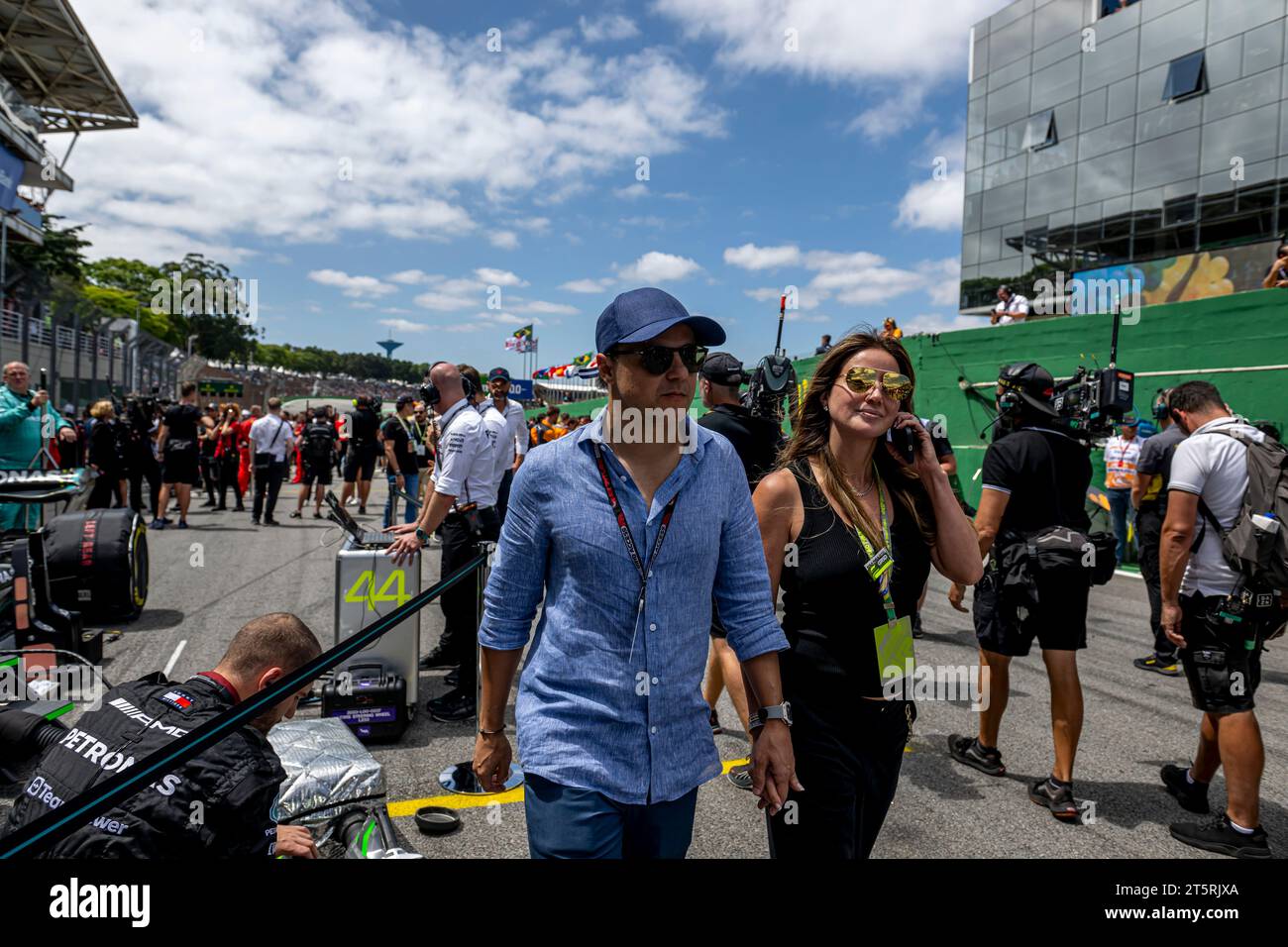 São Paolo, Brasile, 6 novembre 2023, Felipe massa partecipa al Build Up, round 21 del campionato di Formula 1 2023. Crediti: Michael Potts/Alamy Live News Foto Stock