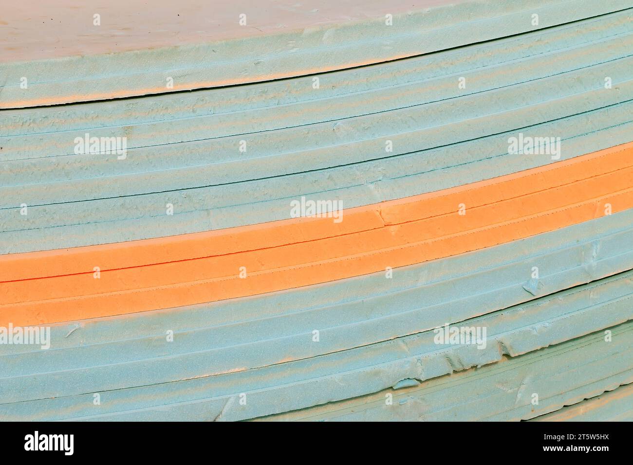 Struttura dei materiali da costruzione per isolamento termico, primo piano della foto Foto Stock