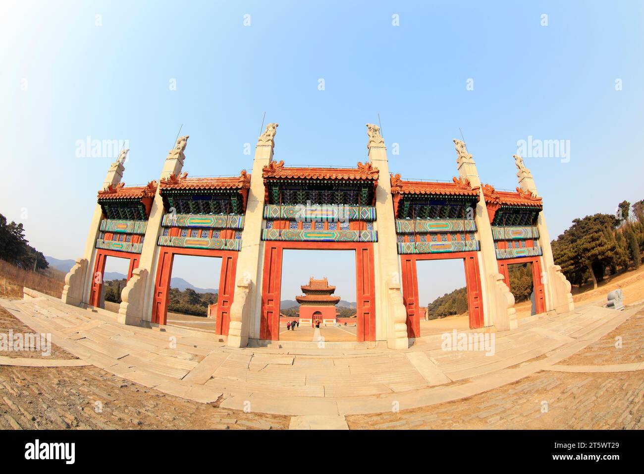 Antica architettura tradizionale cinese Foto Stock