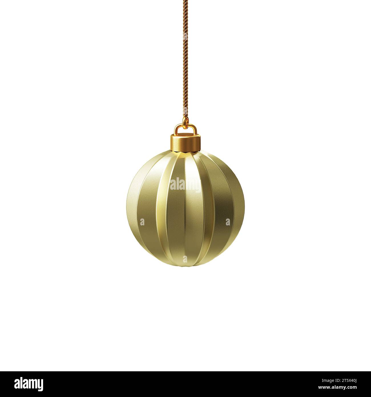 Buon Natale, vari ornamenti per decorare l'albero. rendering 3d. Foto Stock