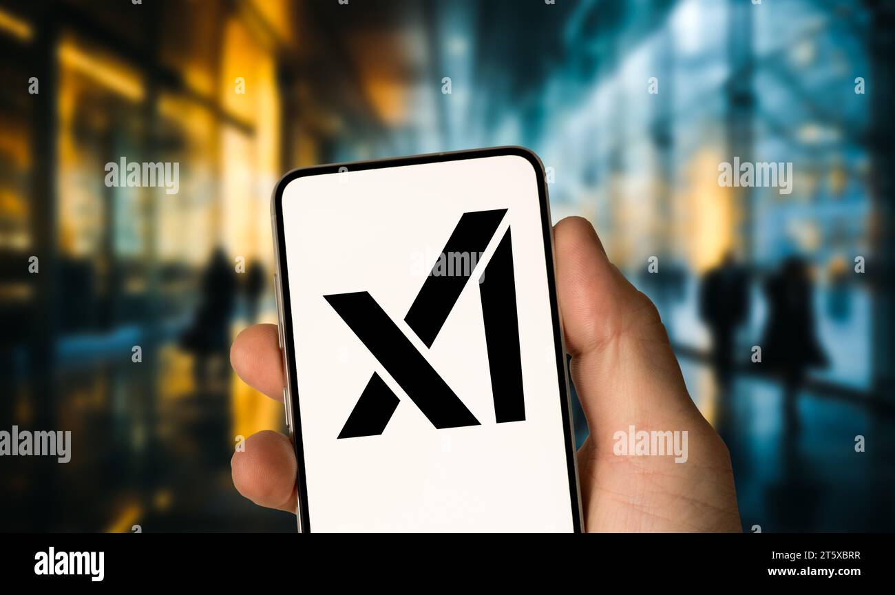Xai società startup di intelligenza artificiale di Elon Musk Foto Stock