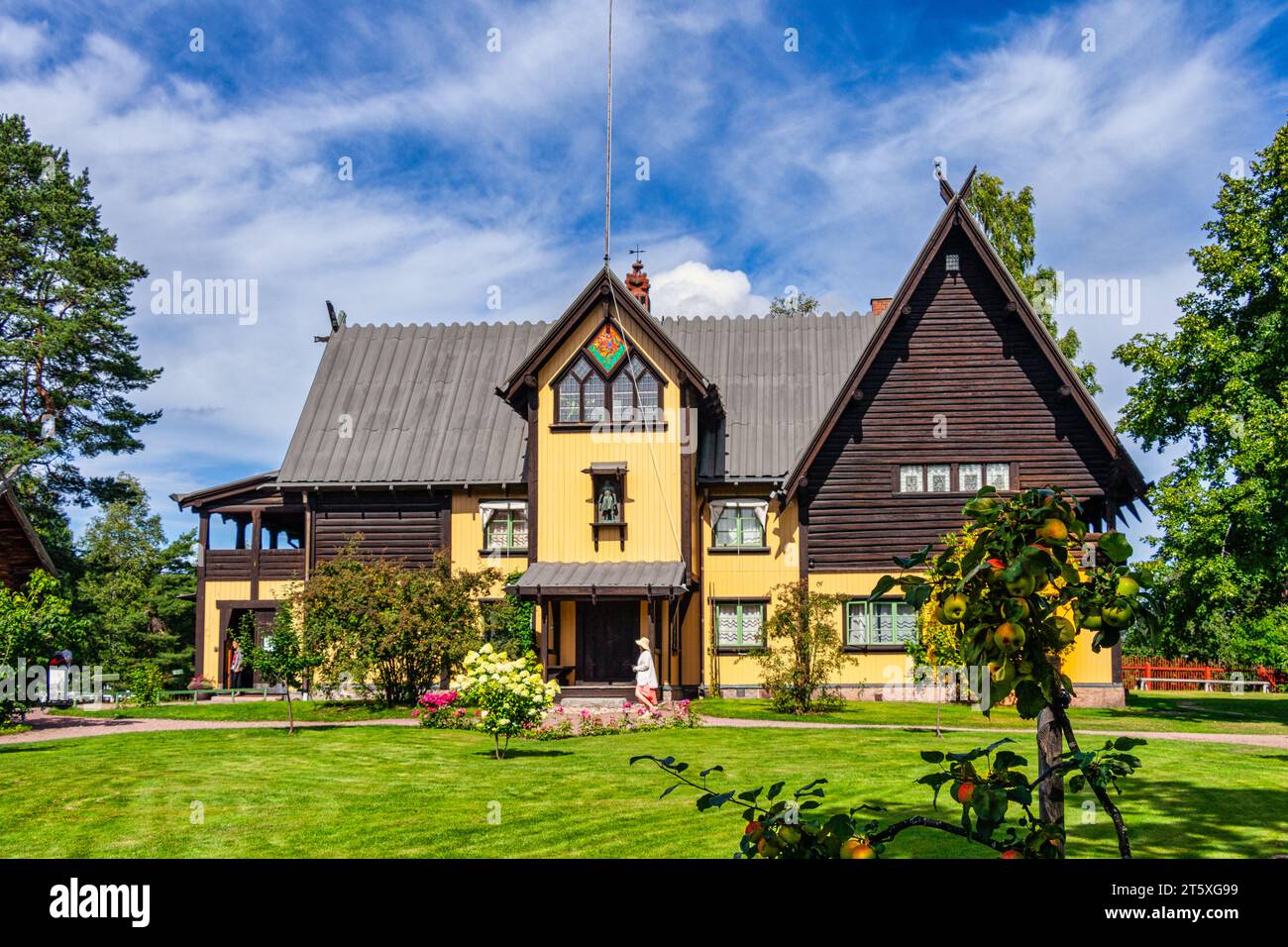 Città storica di Mora. Zorn Museum, casa e studio del pittore Anders Zorn. Svezia, Svealand, Mora Foto Stock