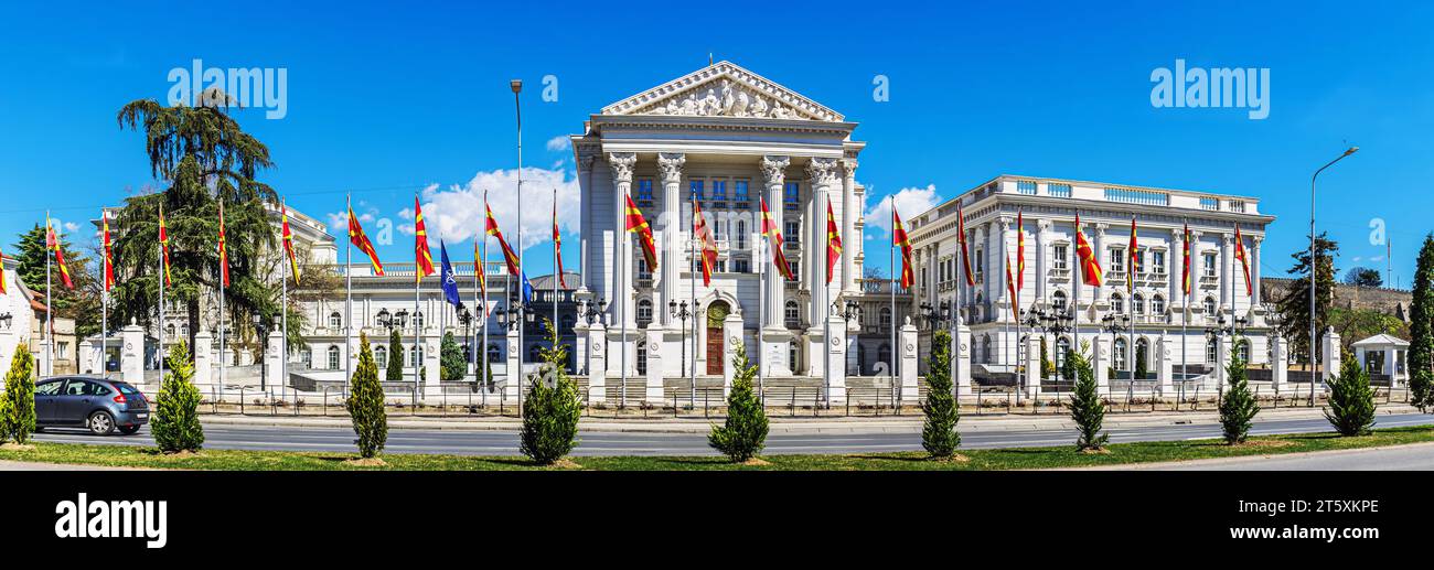 Governo della Repubblica di Macedonia del Nord a Skopje Foto Stock