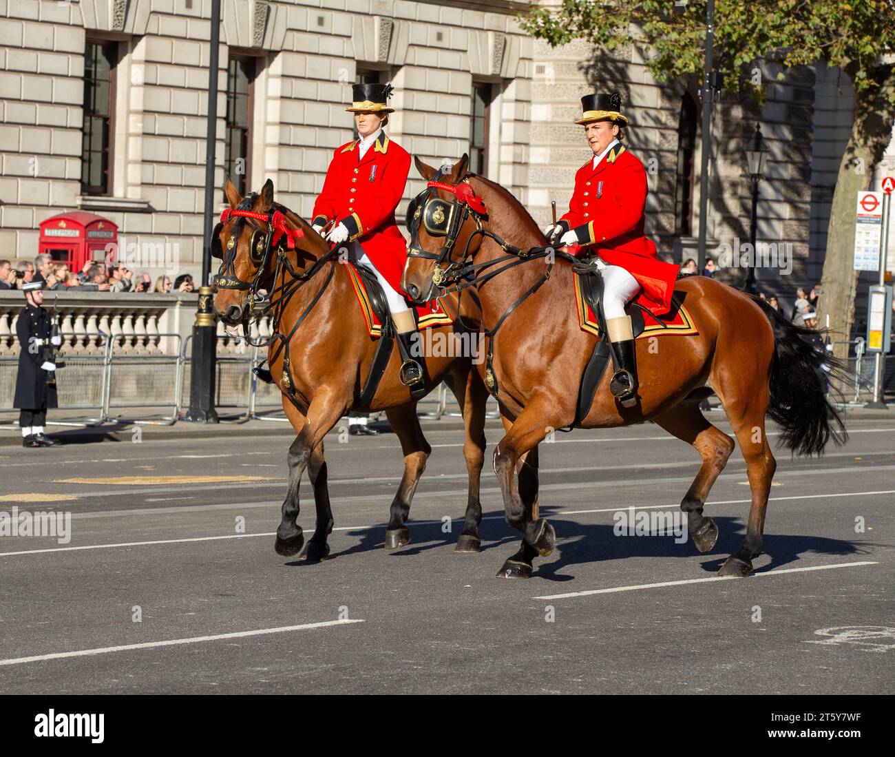 Londra, Regno Unito. 7 novembre 2023. L'apertura statale del Parlamento segna l'inizio formale dell'anno parlamentare e stabilisce l'ordine del giorno del governo per la sessione 2023-24, delineando le politiche e la legislazione proposte. Credito: Richard Lincoln/Alamy Live News credito: Richard Lincoln/Alamy Live News Foto Stock