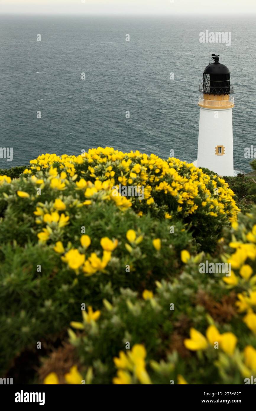 Faro di Maughold, Isola di Man. Foto Stock
