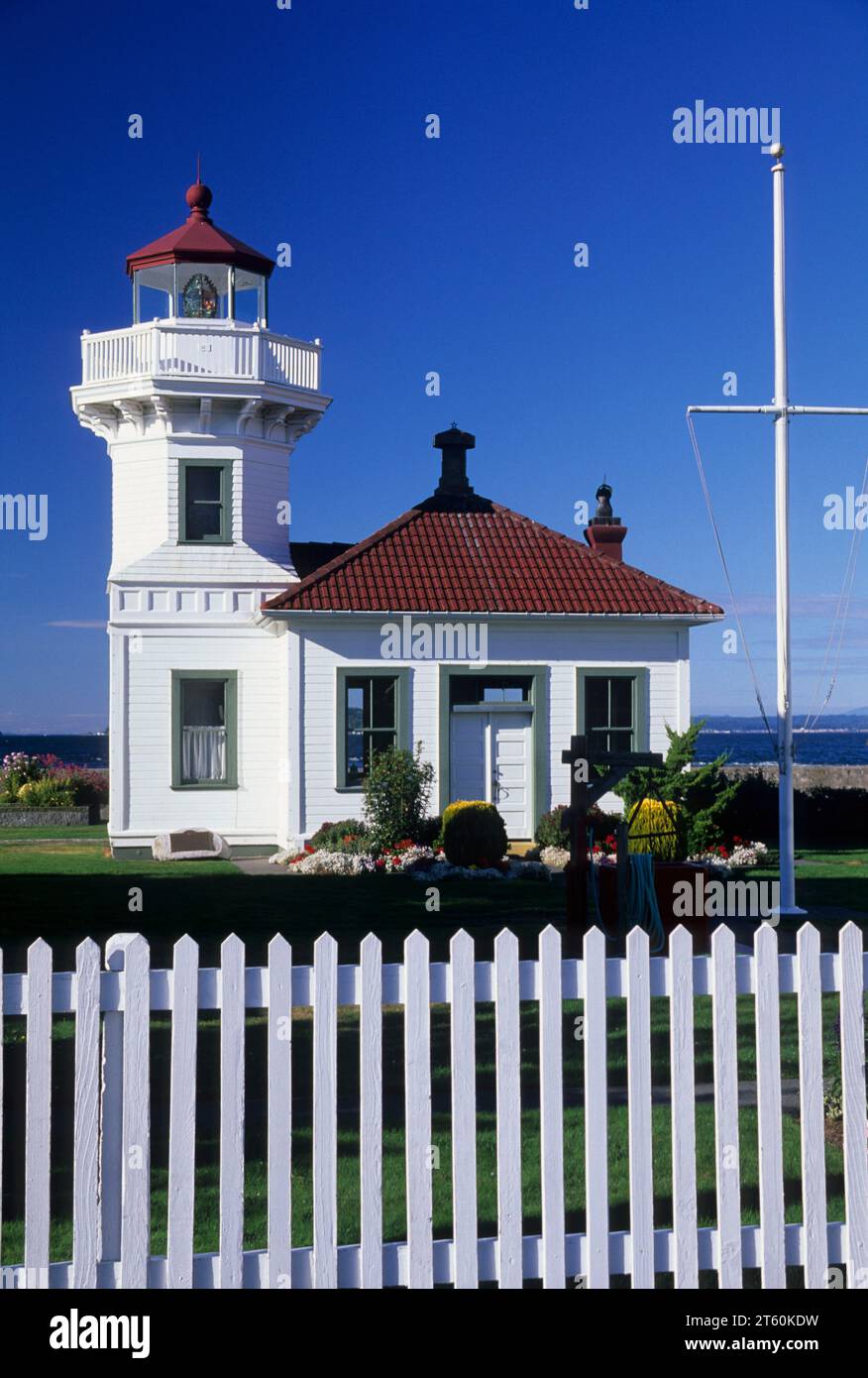 Mukilteo Lighthouse, Mukilteo Lighthouse Park, Mukilteo, Washington Foto Stock