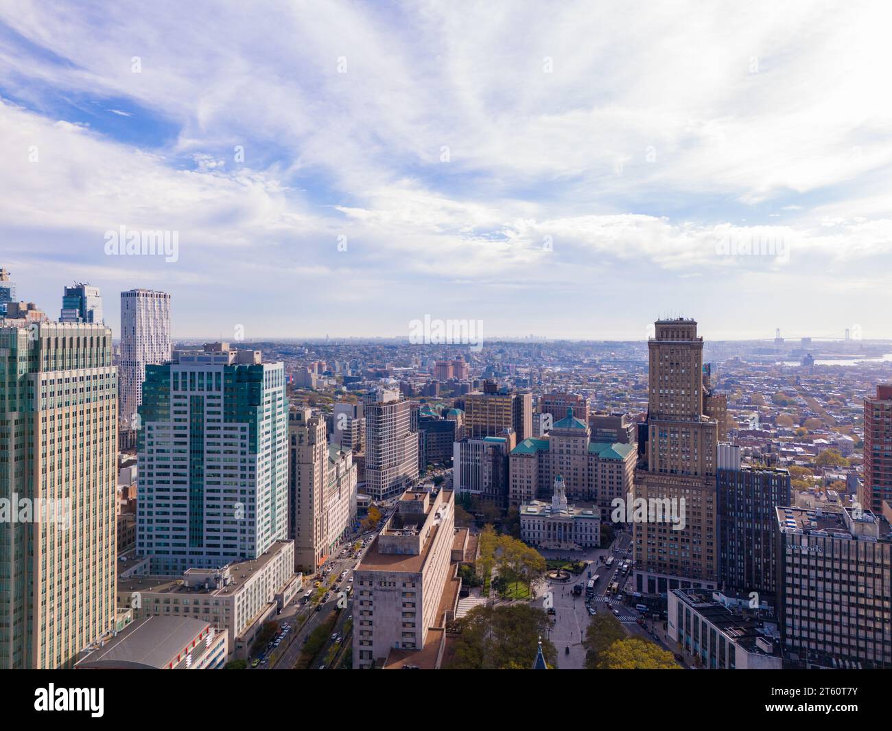 Drone aereo foto Brooklyn New York 2023 Foto Stock