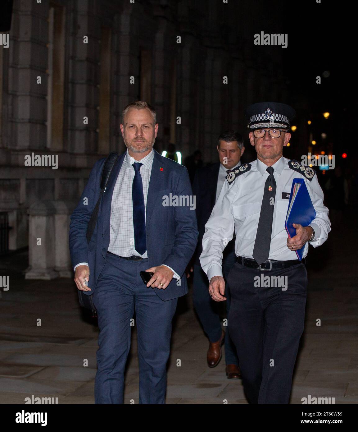 Londra, Regno Unito. 7 novembre 2023. Sir Mark Rowley, Commissario del QPM della Metropolitan Police Force (MET), ha visto che l'ufficio del gabinetto in lievitazione potrebbe essere stato una riunione d'emergenza credito: Richard Lincoln/Alamy Live News Foto Stock