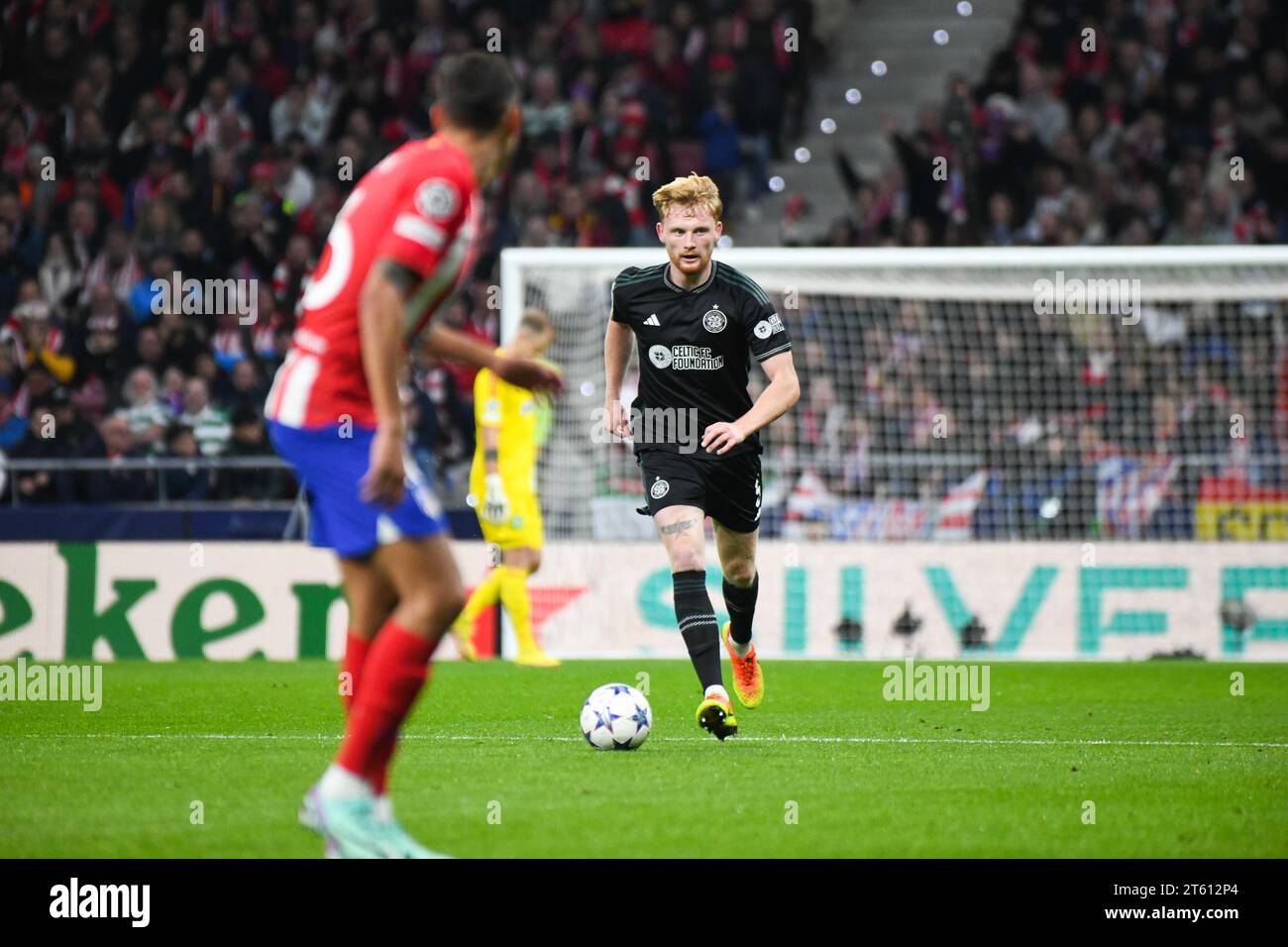 MADRID, SPAGNA - 7 NOVEMBRE: Incontro tra Atletico de Madrid e Celtic nell'ambito della Champions League al Civitas Metropolitano il 7 novembre 2023 a Madrid, Spagna. (Foto di Sara Aribó/PxImages) credito: PX Images/Alamy Live News Foto Stock