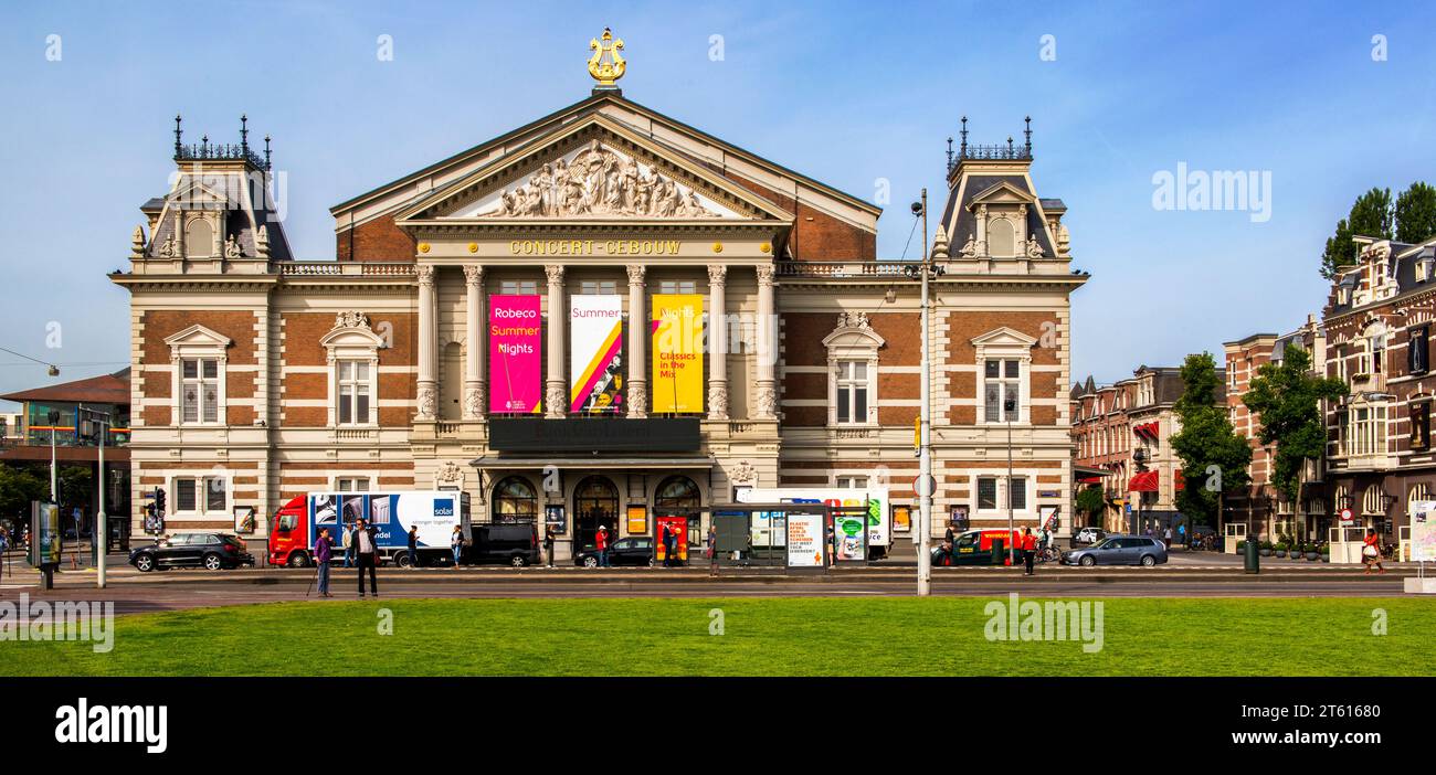 Concertgebouw , sala concerti, Piazza dei Musei, Amsterdam, Paesi Bassi Foto Stock