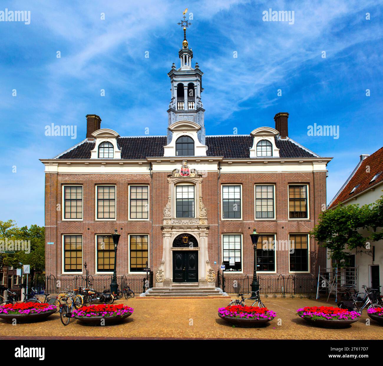 Edams Museum, Edam Town Hall, Dam Square, Paesi Bassi Foto Stock