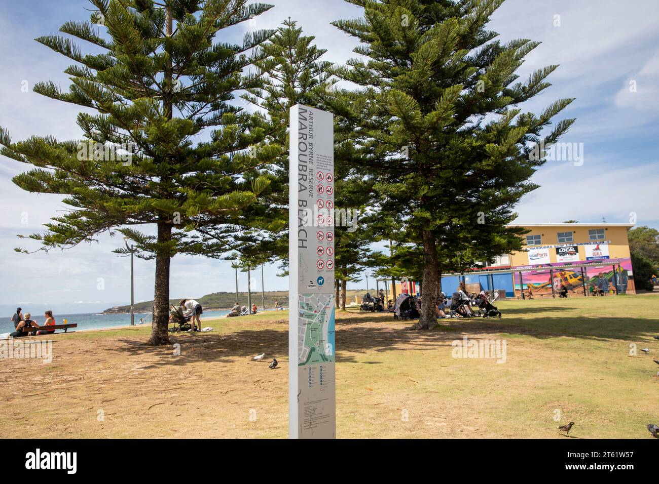 Maroubra Beach, periferia orientale di Sydney, Barry Rodgers Place and Reserve, Sydney, NSW, Australia Foto Stock