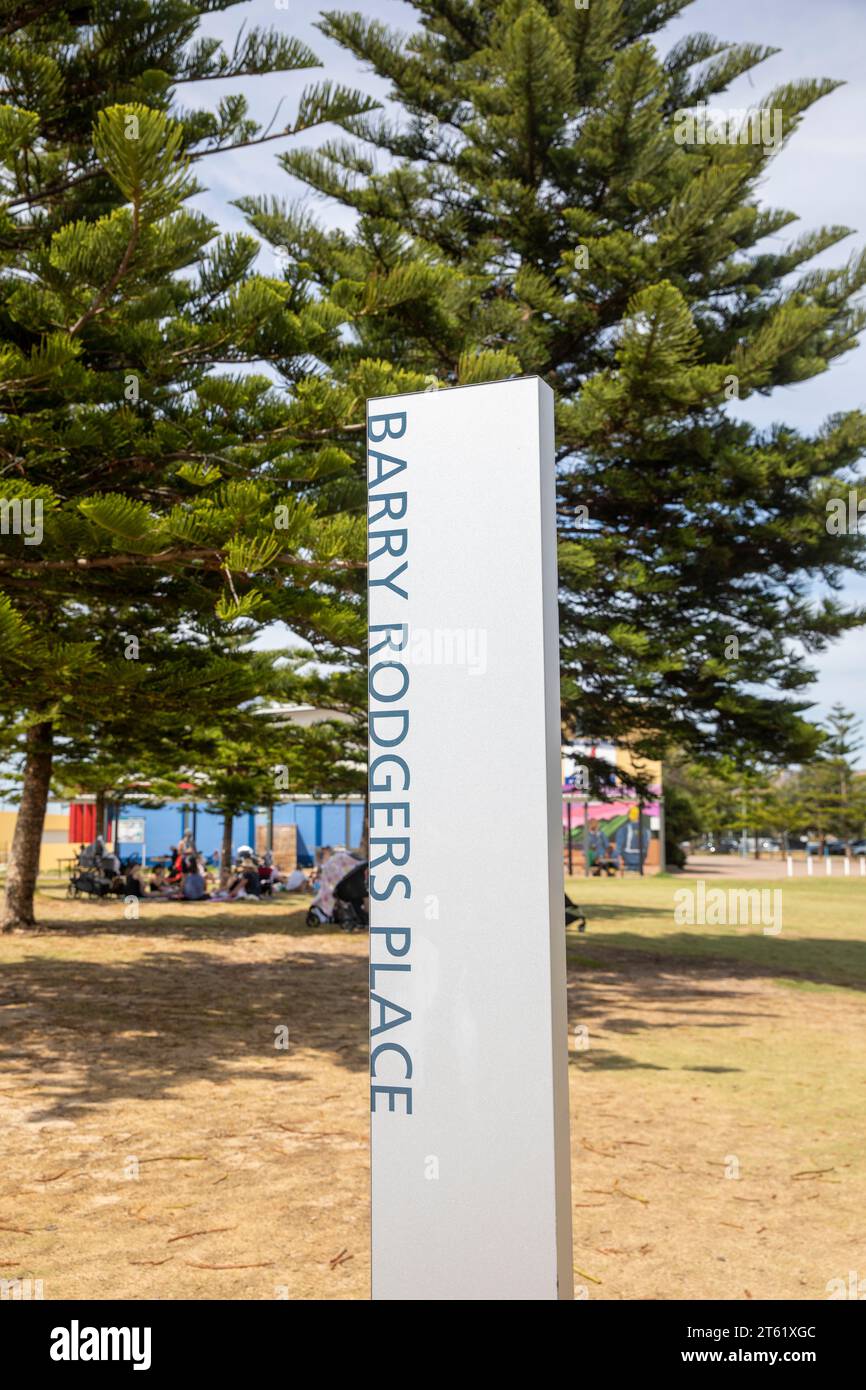 Maroubra Beach, periferia orientale di Sydney, Barry Rodgers Place and Reserve, Sydney, NSW, Australia Foto Stock