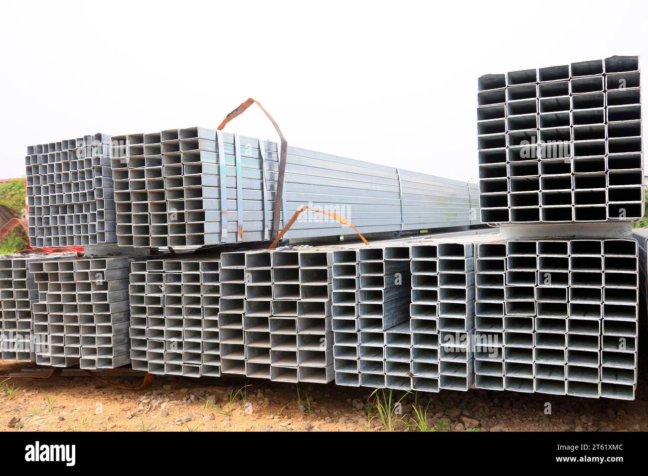 Sezione trasversale materiale metallico Foto Stock