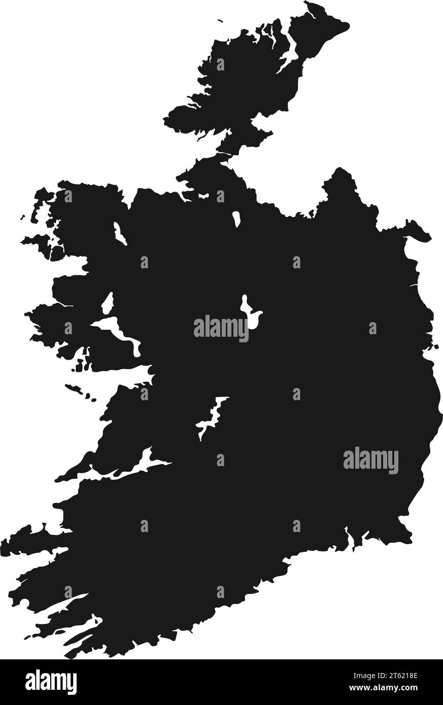 disegno dell'illustrazione vettoriale dell'icona della mappa dell'irlanda Illustrazione Vettoriale