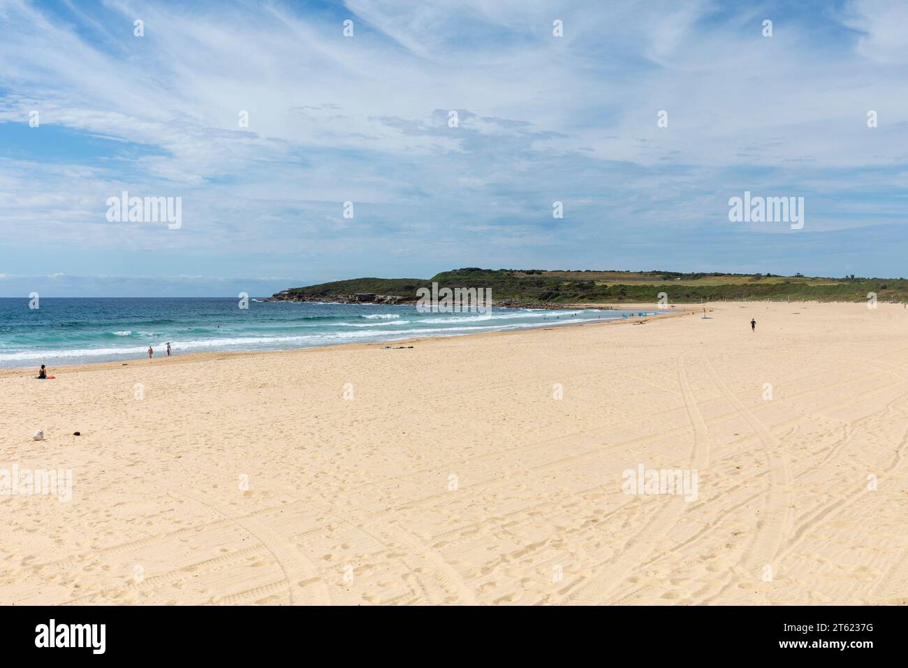 Maroubra Beach nei sobborghi orientali di Sydney e nel parco nazionale Malabar Headland, Sydney, NSW, Australia, 2023 Foto Stock