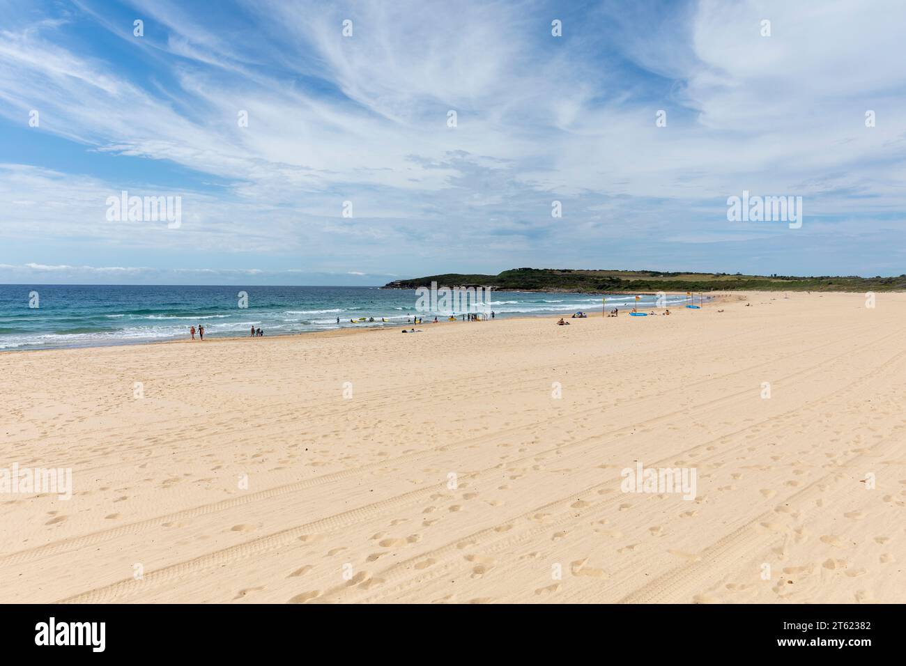 Maroubra Beach nei sobborghi orientali di Sydney e nel parco nazionale Malabar Headland, Sydney, NSW, Australia, 2023 Foto Stock