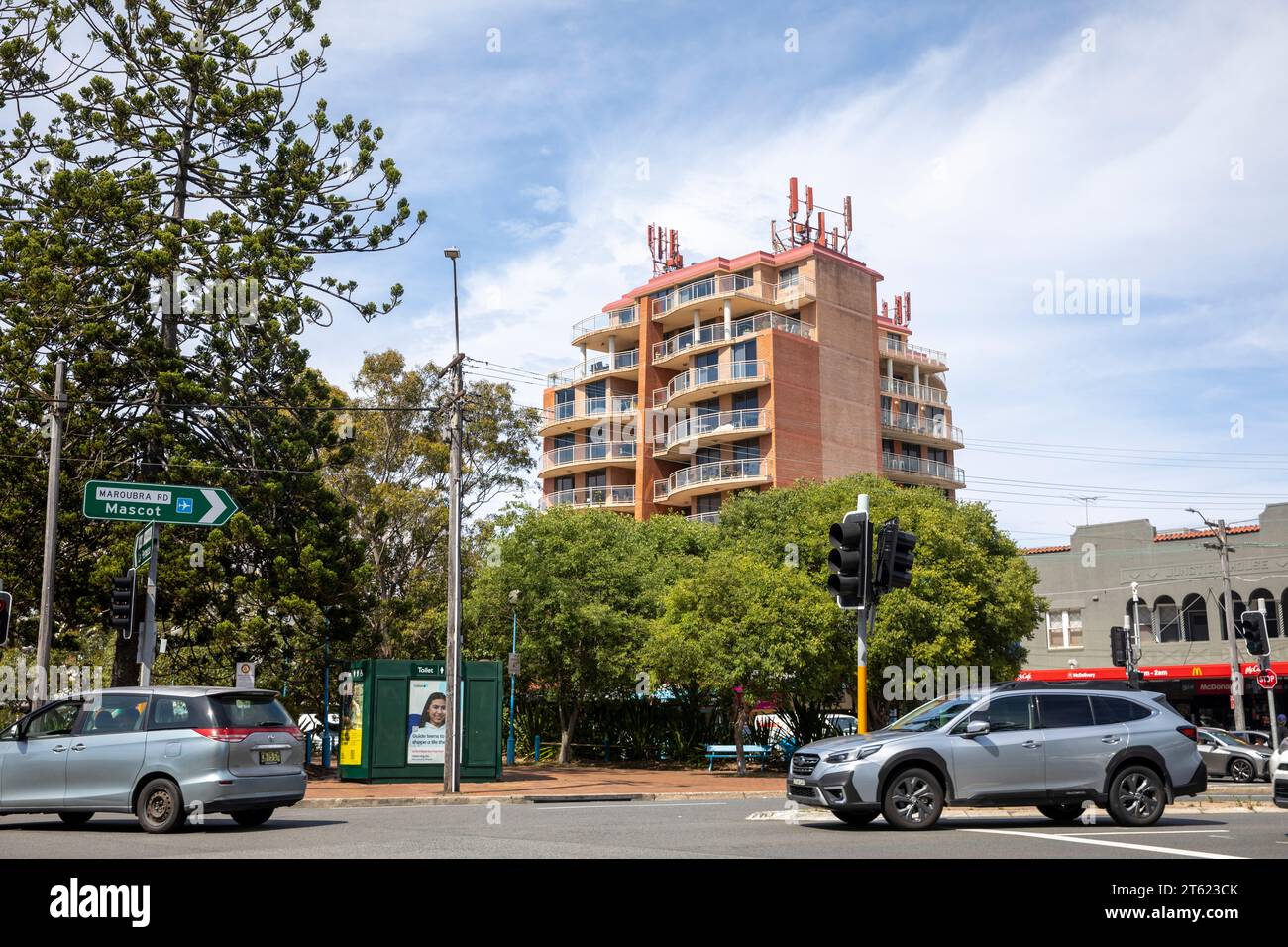 Maroubra Beach, sobborgo sulla spiaggia di Sydney nei sobborghi orientali, Sydney, NSW, Austraia, 2023 Foto Stock