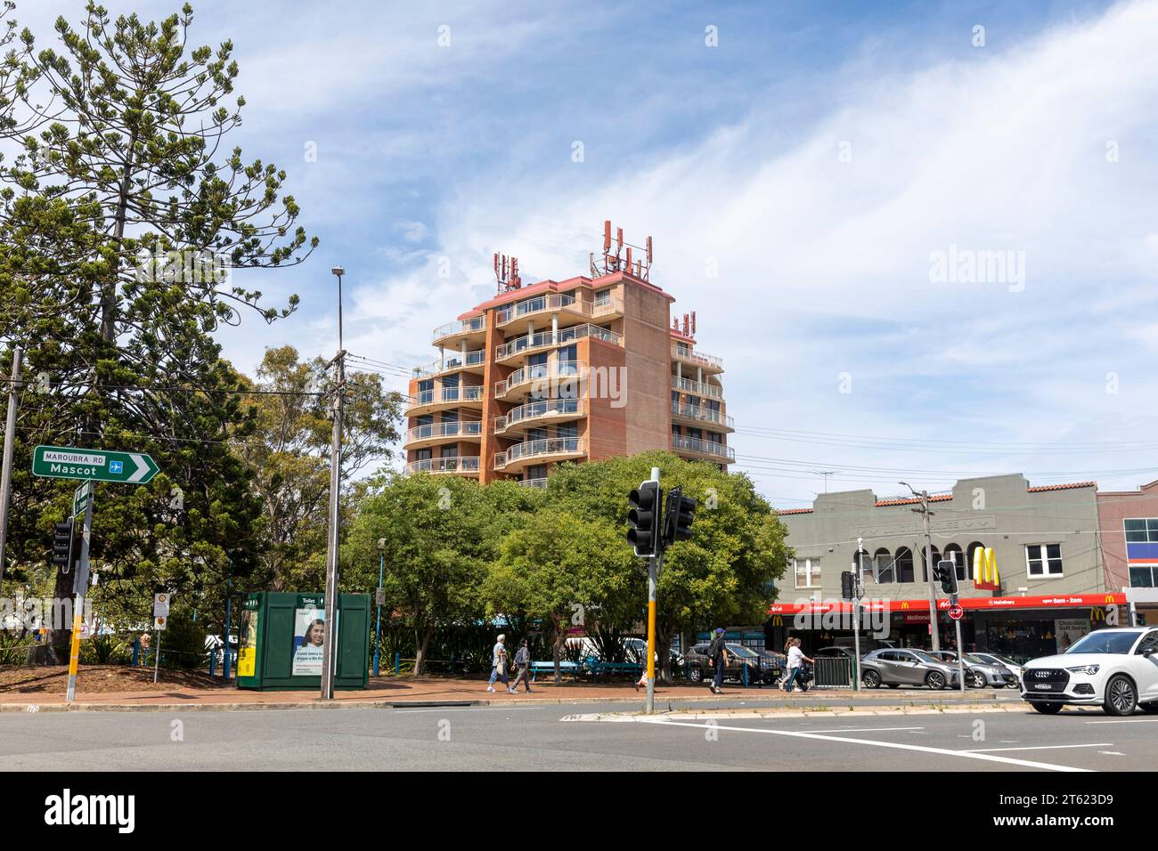 Maroubra Beach, sobborgo sulla spiaggia di Sydney nei sobborghi orientali, Sydney, NSW, Austraia, 2023 Foto Stock