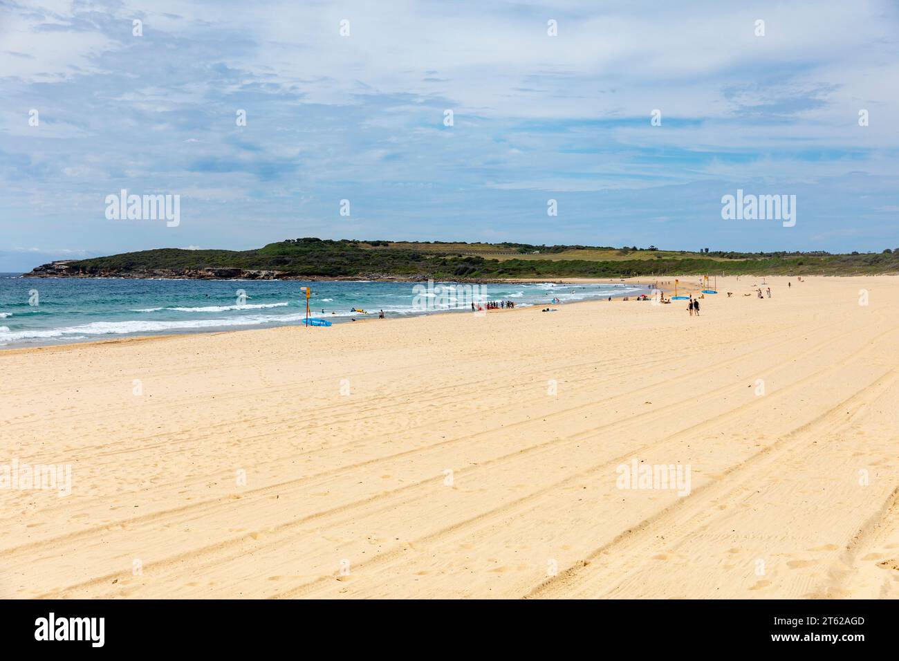 Maroubra Beach nei sobborghi orientali di Sydney e nel parco nazionale Malabar Headland, Sydney, NSW, Australia, 2023 Foto Stock