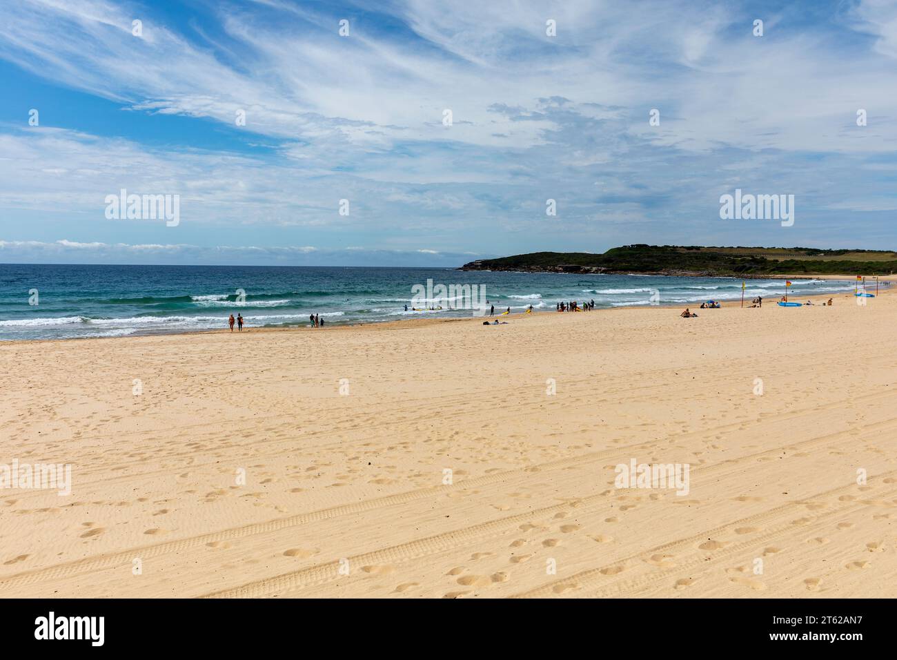 Maroubra Beach nei sobborghi orientali di Sydney e nel parco nazionale Malabar Headland, Sydney, NSW, Australia, 2023 Foto Stock