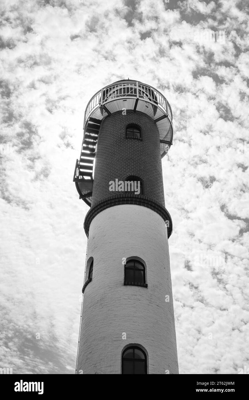 Faro di Timmendorf sull'isola di Poel, sul Mar Baltico. Vista dell'edificio. Foto Stock