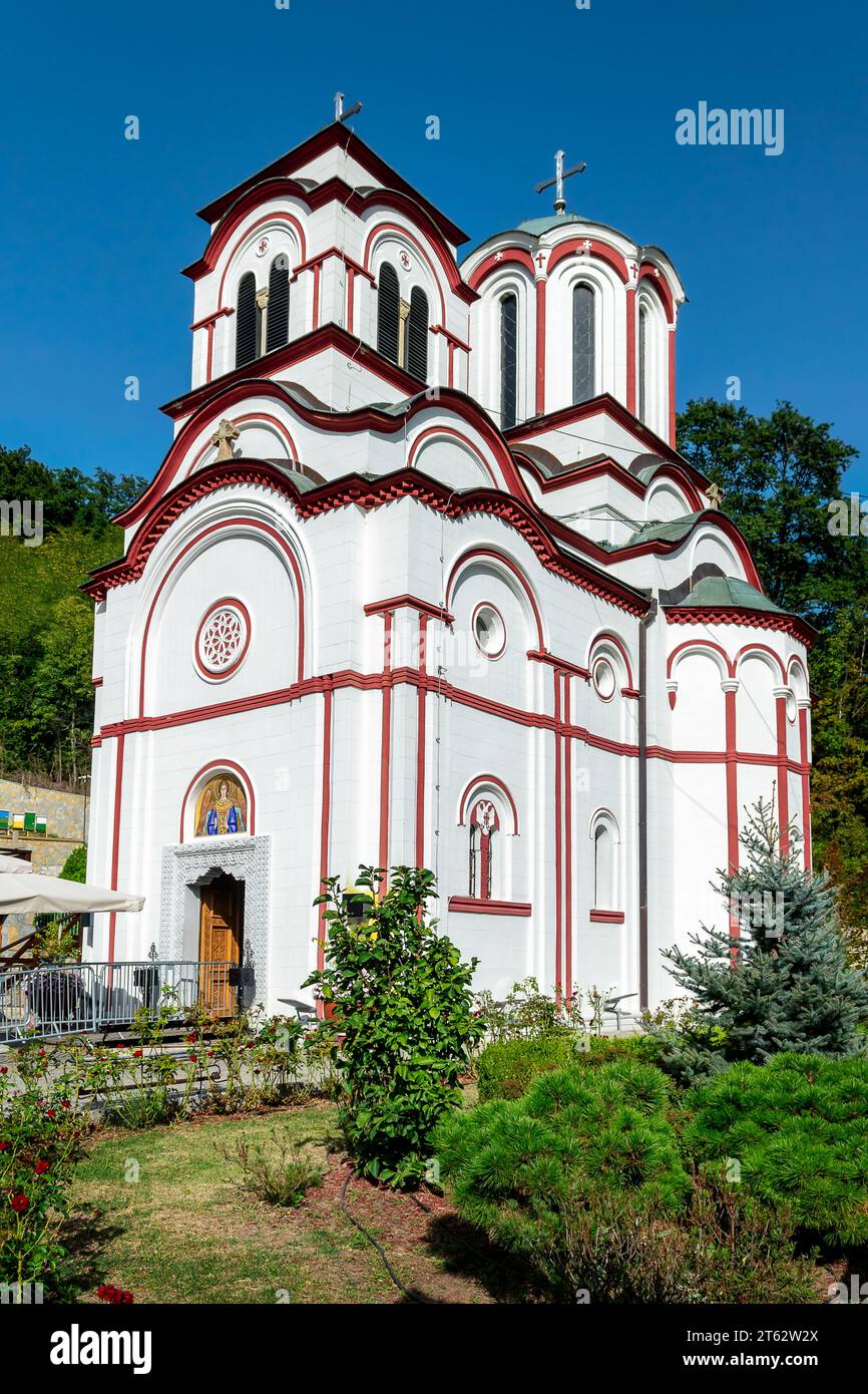 Monastero Tumane in Serbia. Monastero Tuman medievale vicino alla città di Golubac, Sumadija e Serbia occidentale Foto Stock