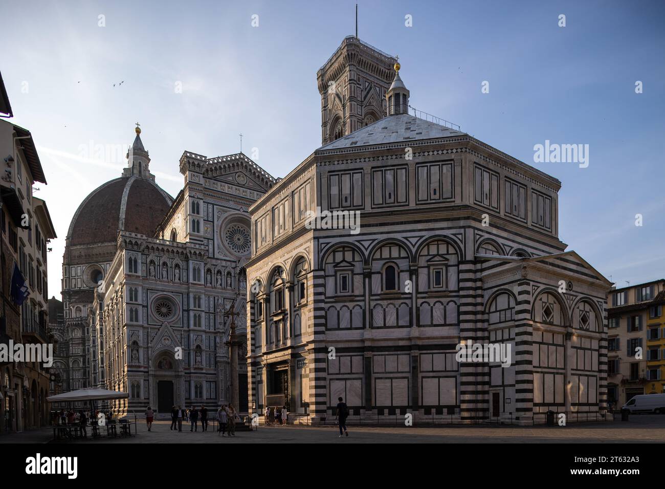 Il bellissimo Babtisterium e il Duomo di Firenze Foto Stock