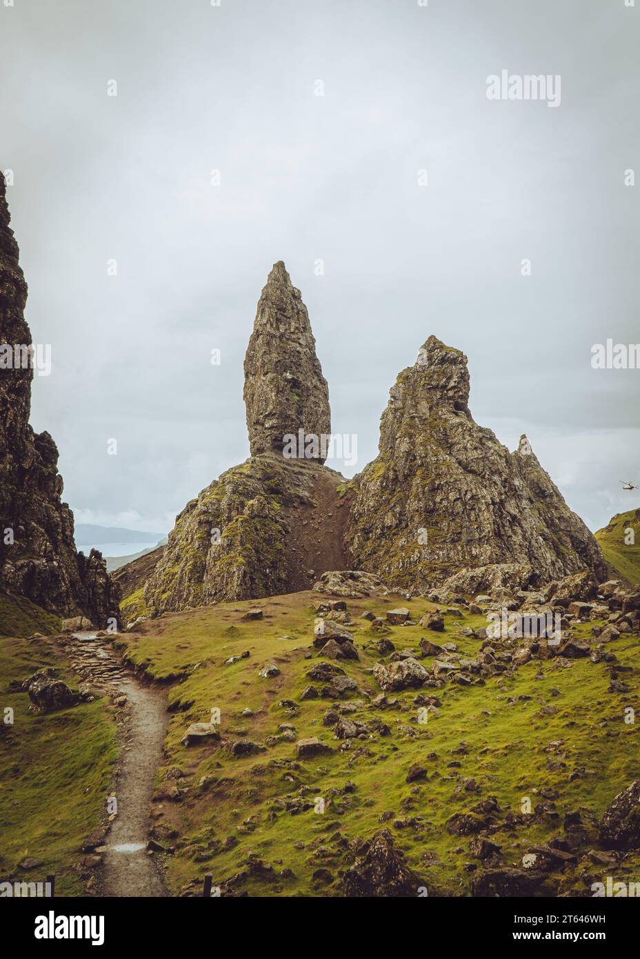 Old Man of Storr Landscpae View Scozia Isola di Skye Foto Stock