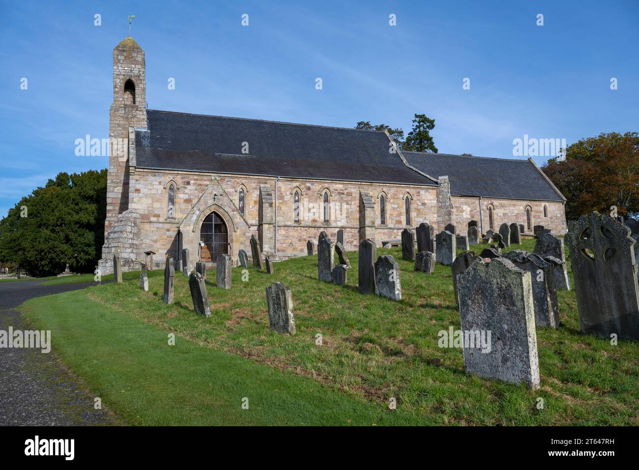 Chiesa parrocchiale di San Michele e tutti i Santi, Ford, Northumberland, Inghilterra, Regno Unito Foto Stock