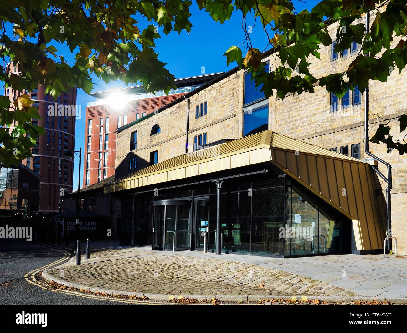 Ex magazzino della Leeds and Liverpool Canal Company a Granary Wharf Leeds West Yorkshire Inghilterra Foto Stock