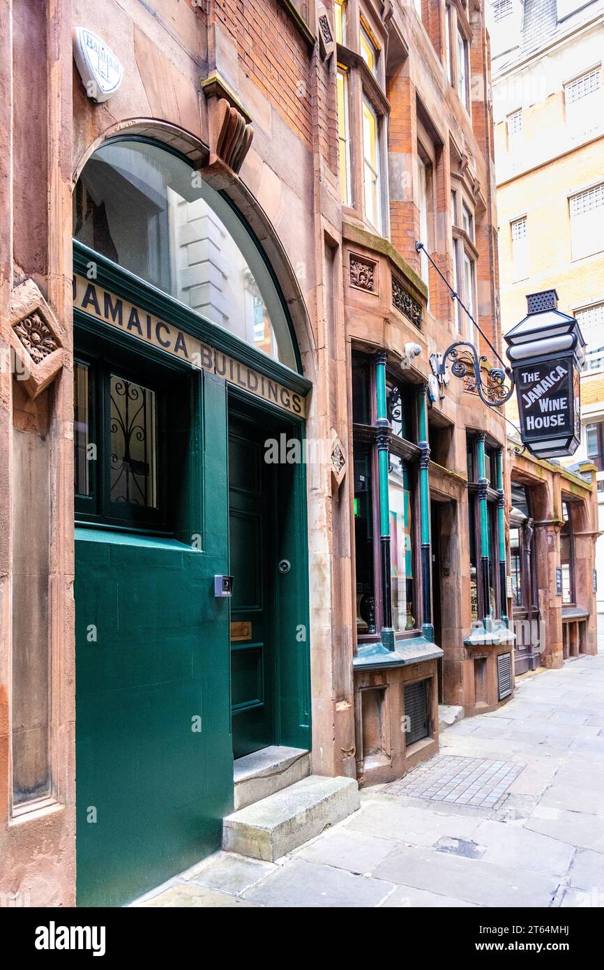 Parte anteriore del Todd's Wine Bar, il sito del primo coffee house di Londra, Regno Unito Foto Stock