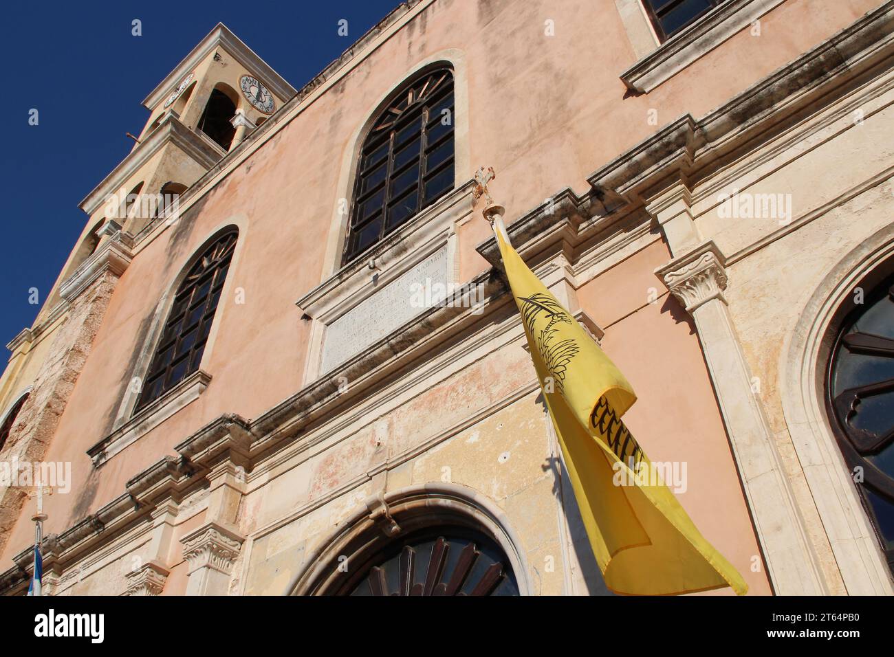 chiesa ortodossa (agios nikolaos) a chania a creta in grecia Foto Stock