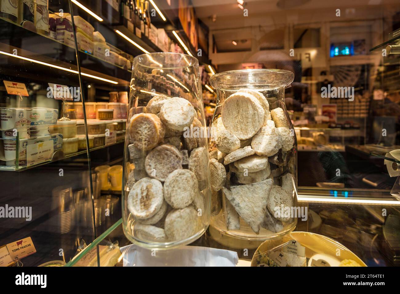 Negozio di formaggi, Strasburgo, Alsazia, Francia Foto Stock