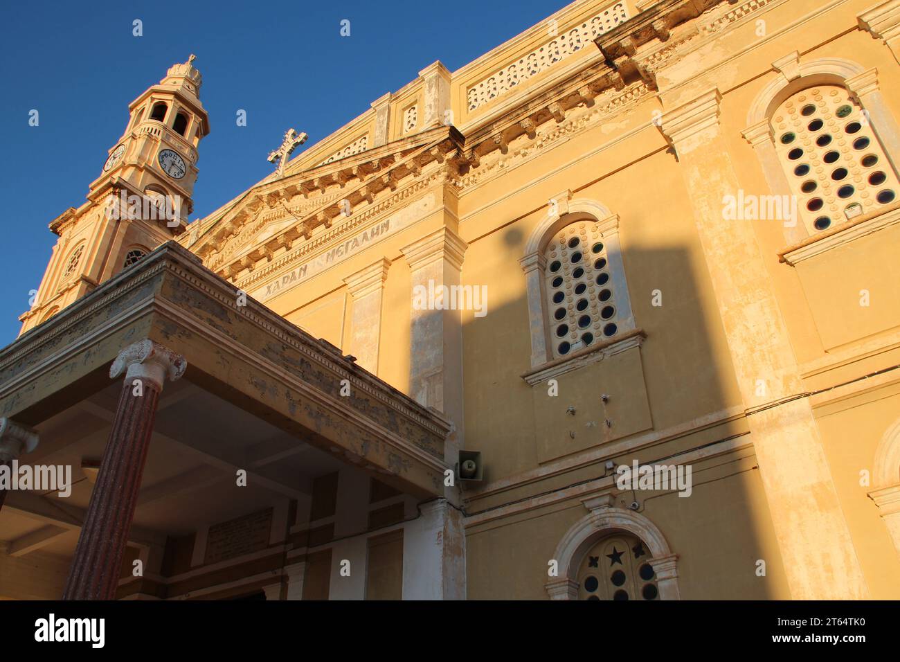 Chiesa ortodossa (Sainte-Evaggelistria) a chania a creta in grecia Foto Stock
