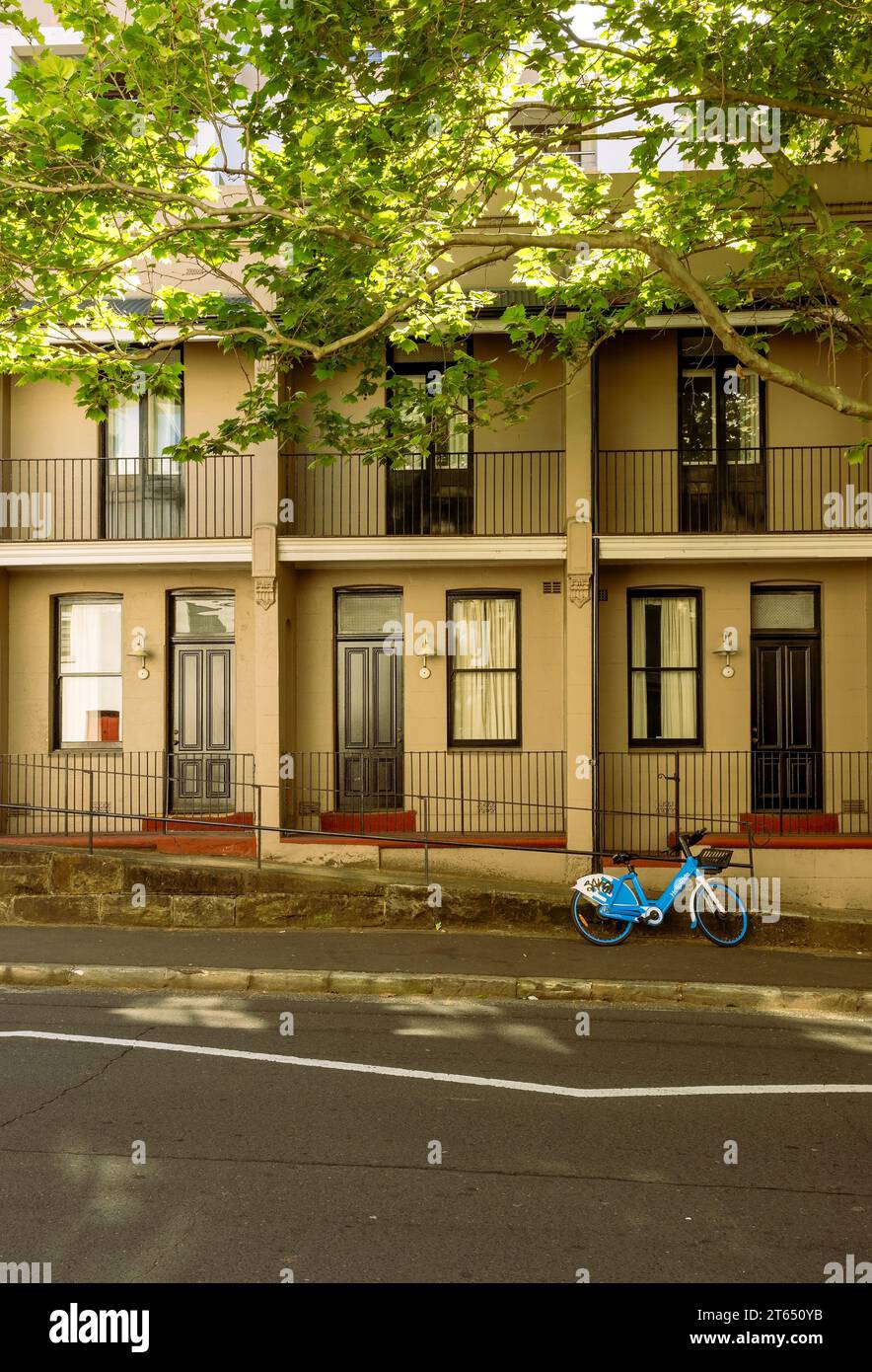 Edifici originali di importanza storica a The Rocks, Sydney, NSW, Australia Foto Stock