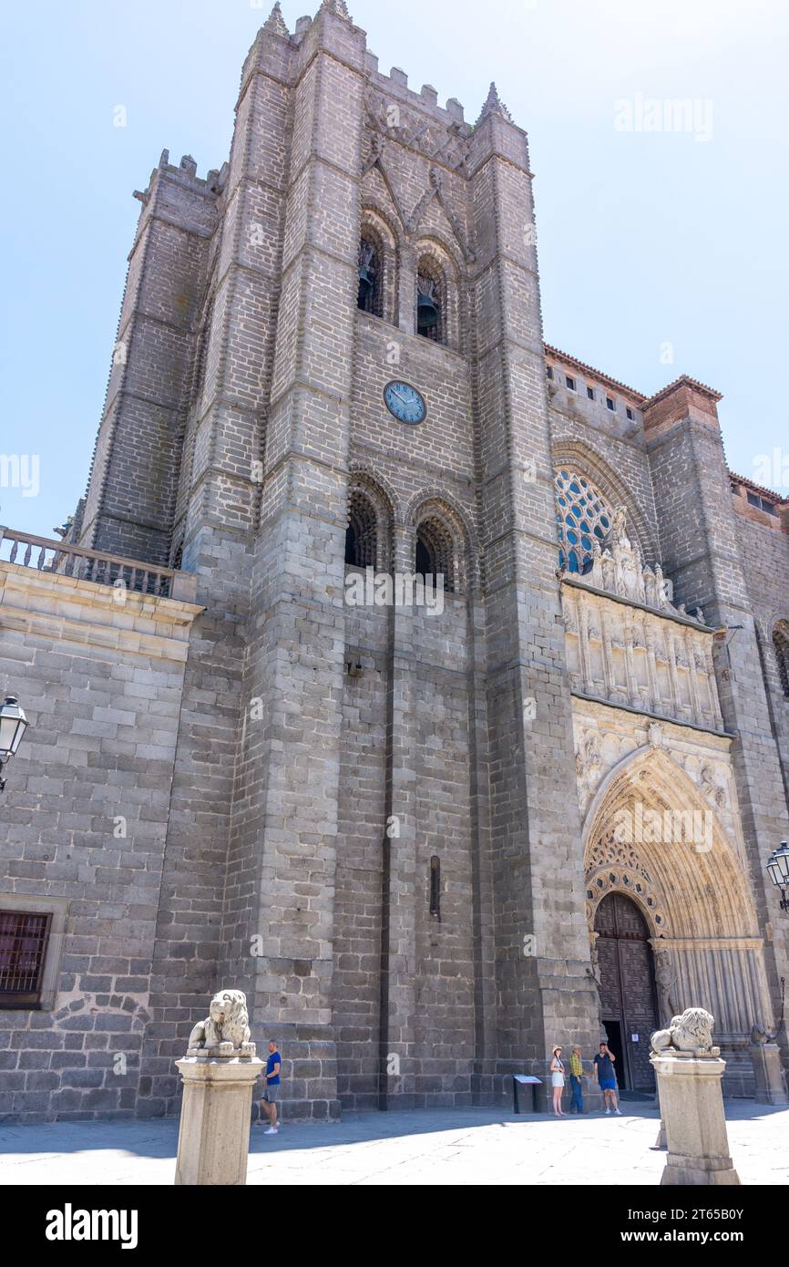 Catedral de Ávila (Cattedrale di Avila) Plaza de la Catedral, Ávila, Castiglia e León, Regno di Spagna Foto Stock