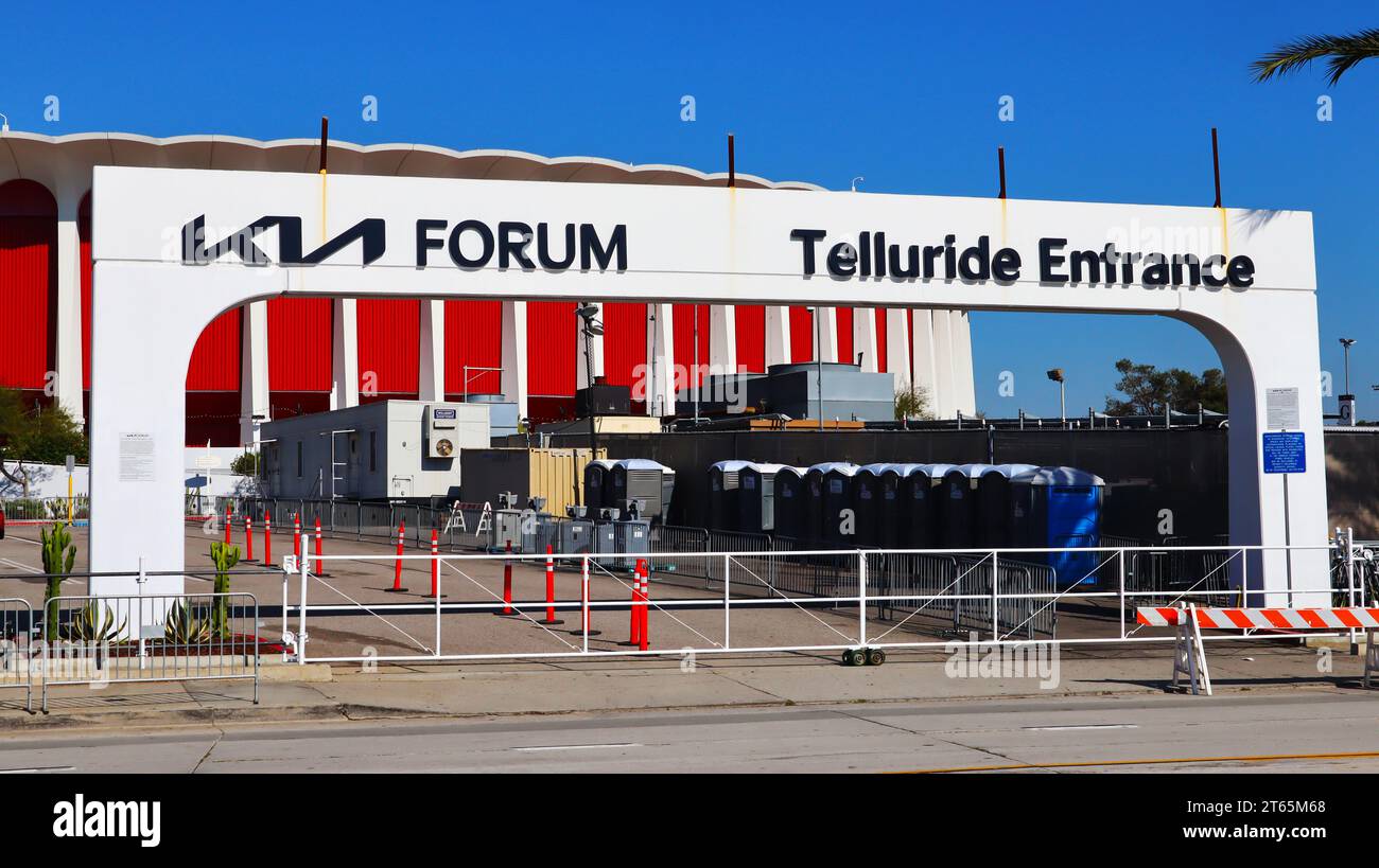 Inglewood (Los Angeles), California: KIA FORUM (The Forum), un'arena polifunzionale al coperto situata al 3900 W. Manchester Blvd. Inglewood Foto Stock