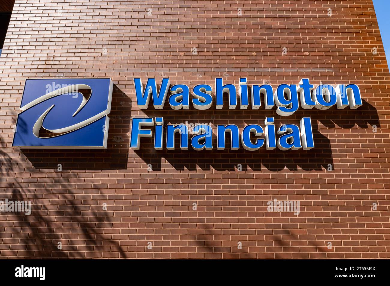 Washington, PA - 28 settembre 2023: Washington Financial ha una valutazione di 5 stelle da parte dell'agenzia di rating Bauer Financial. Foto Stock