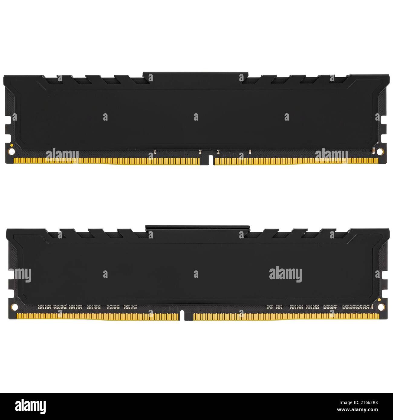 RAM per personal computer DDR4, sfondo bianco isolato Foto Stock